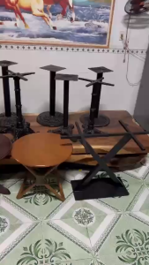 Thanh lý xả kho chân bàn cafe giá rẻ chân mâm sắt để được tất cả các loại mặt bàn