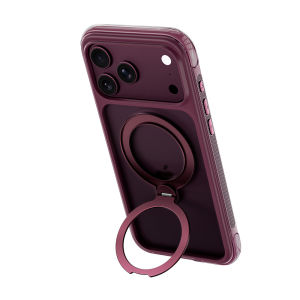WIWU For iphone18 Pro Max/17 Pro Max Case with Magnetic Invisible Ring StandCompatible with Magsafe Design of Anti-Slip Texture Shockproof Drop Protective Case for 18 Pro