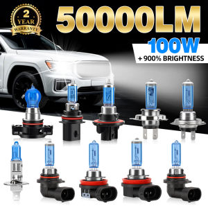 2Pcs Xenon H1 H4 H7 H11 Lamps 50000LM Super Bright Halogen Car Headlight 6000K Super White H9 H13 9005 9006 9007 Auto Fog Lights