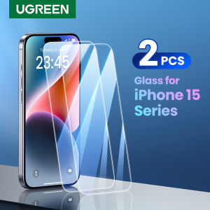 UGREEN 2PCS Borderless Full Screen HD Screen Protector with Film for iPhone 15 Pro Max iPhone 15 Plus