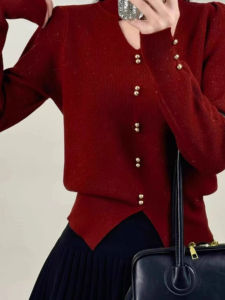 chaqi | Red Hot-selling Unique Cutout Design Wool Sweater Autumn Winter