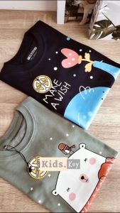 KIDS.KUY Kaos Distro Anak Perempuan Premium Usia 1-12 Tahun Motif Snowbear Secondstar