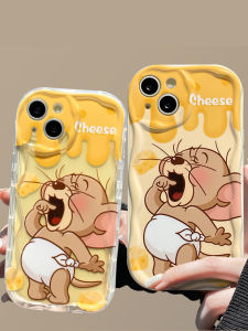 Cheese Mouse Huawei Nova11 Mate60 Cartoon Couple Phone Case Silicone Protective Cover Anti-Fall Cute Korean Style Environmentally Friendly