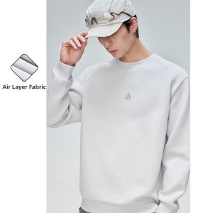 Jack Jones | Air Layer Wrinkle-resistant Embroidered Loose-fit Crew Neck Sweatshirt