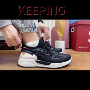 Keeping Sepatu Sneakers Pria Kets Cowok Hitam Sepatu Olahraga Lari Outdoor Fashion Sports Running Shoes Terbaru KSR717