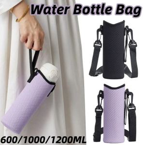 Water Bottle Carrier Bag with Adjustable Shoulder Strap Water Bottle Holder Anti-Slip Water Bottle Sleeve