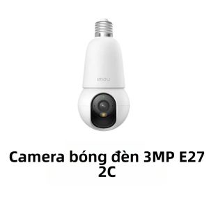 IMOU Bulb Cam 2C 3MP/5MP 2K/3K E27 Camera An Ninh Gia Đình WiFi Có Tầm Nhìn Ban Đêm AI Phát Hiện Con Người Và Phương Tiện Trong Nhà Màu Trắng