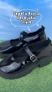 GRATIS BOX HS-0289 Sepatu Boots Wanita Harajuku Style Fashion Trendy Premium