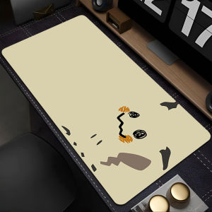 Bandai | Large Mouse Pad Pokemon Mimikyu Carpet Laptop Locking Edge Game Keyboard Mat Mousepad Edge White Tassel Rubber Table Mat