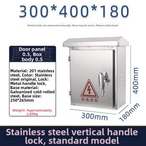 Outdoor Waterproof 304 Stainless Steel Distribution Box for Engineering and Home Use