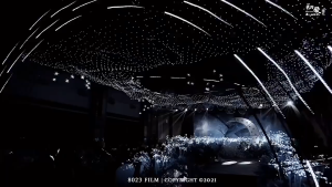 Đèn Led lưới mắt cáo tạo hình không gian huyền ảo lấp lánh bầu trời sao giải ngân hàng galaxy