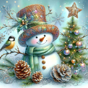 Huacan 5D Diamond Painting Christmas Tree Santa Claus Flower Bird New Arrivals 2025 Diamond Mosaic Home Decor