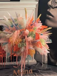 6 Paket Buket Rumput Pampas Buatan 56cm Tanaman Buluh Palsu untuk Rumah Ruang Tamu Dekorasi DIY Vas Rumput Pampas Hadiah