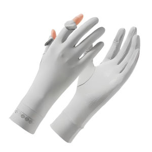 1Pair Sun Protection Gloves for Women UV Protection Driving Gloves Full Finger Touchscreen Outdoor Gloves