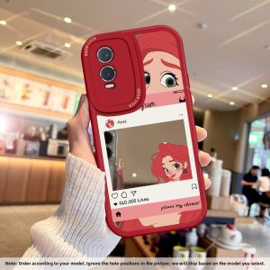 NAZHIMING | Multifunctional Protective Case for Multiple VIVO Models with Mirror and Cute Patterns Soft Silicone Drop Protection