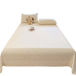 KAMONI | Baby-friendly Double Layer Muslin Single Bed Sheet Set For Dormitory Single Size