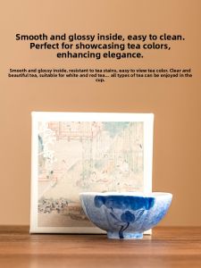 JISU | Hand-Painted Blue Lotus Porcelain Teacup
