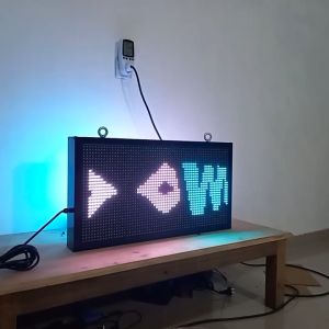 LED running text full color RGB P10 Outdoor 2 sisi 70x40cm