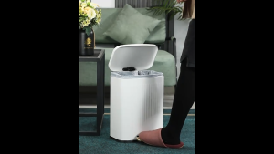 ⚡SG Delivery⚡ Stainless Steel Dustbin 13L 20L Bathroom Toilet Bin Rectangle Waste Can with Foot Pedal Kitchen