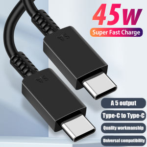 45W Dual Type C Fast Charging Data Cable Type C To Type C Quick Charger Wire Cord for Samsung Galaxy S24 S23 Ultra S22 Note 10 20