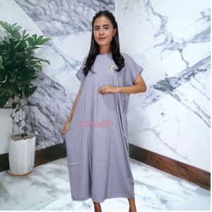 Daster Salma Longwear Polos Rayon Twil Home Dress Model Eleghant