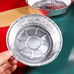 50pc Aluminum Foil Tin Box Air Fryer BBQ Tray Bakeware Foil Plate