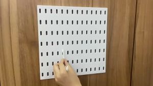Pegboard Wall Organizer Punching-free Wall Storage Rack with Sticky Hook DIY Decoration Combination Accessories