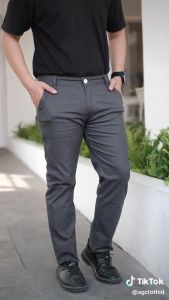 Celana Panjang Pria & Celana Kerja Abu Tua