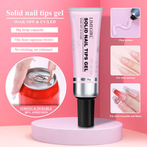 LIMEGIRL 20ml/30ml Strong Gel Nail Glue UV Nail Rhinestone Resin Gemstone Jewelry DIY Decorative Sticky Nail Fake Glue