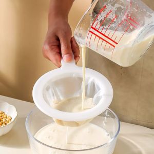 100/200/400 Mesh Super Fine Colander Mesh Sieve Strainer with Handle for Honey Juice Tea Soymilk Coffee Filter