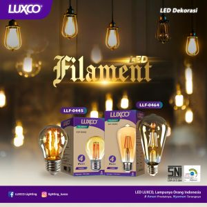 AMASCO LAMPU LED FILAMEN G45 4W 2700K E27 WARM WHITE SNI KUALITAS BAGUS