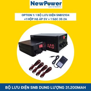 Bộ lưu điện gia đình 31.200mAh 12V+5V UPS 5V dùng cho camera wifi mới 100% BH 12 thángxuất xứ VN