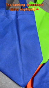 Tali Goodie 1 Pack isi 12 Tas Kantong Kantung Kain Spunbond Sponbond Handle Tote Bag polos Oval Press Tali Samping Bag Box 20x21x26 22x23x28 23x24x30 CM Tas Barang Hadiah Hajatan Souvenir Toko Sepatu Aksessory Non Woven Goodie Bag  Shopping Bag