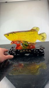 Pajangan Ikan Arwana Mewah / Ikan Naga pembawa keberuntungan