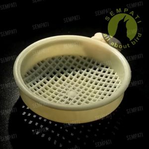 SEMPATI Cepuk Kroto Plastik Mika Besar Ebod Jaya Wadah Pakan Kroto Ulat Voer Burung Kacer Cucak Jalak Pleci Pemakan Serangga Tempat Makan Burung Anis Kacer Jalak Suren Wadah Ulat Pakan Burung