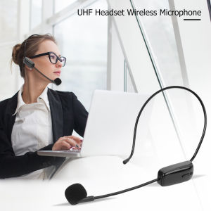 UHF Headset Wireless Microphone with Receiver for Teaching Voice Am/plifier