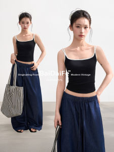 BAIDAIFEI | Áo Tank Top Không Quai Đôi Dành Cho Phụ Nữ Mùa Hè Có Thể Mặc Trong Và Ngoài