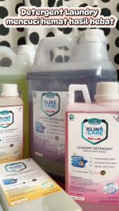 Detergen Cair KLINO CARE 1 Liter Deterjen Laundry Detergent Daily Fresh Anti Bakteri Ramah Lingkungan Bebas Phosphate Izin Kemenkes RI