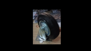Roda troli troly karet hidup 5inch Caster kastor 5 inch etalase