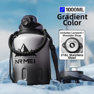 Cold Insulated Large Capacity Water Bottle 2000ml