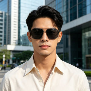 SEEMELO Sunglasses for Men Sunglasses UV400 TAC Polarized Sunglasses Retro Frame Sunglasses Sport Sunglasses Outdoor Activities Eyewear Driving Fishing Eyewear Silicone Nose Pads Sun Glasses