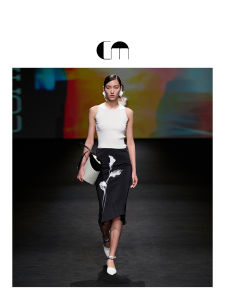 Fashion Ruffle Print Women Skirt