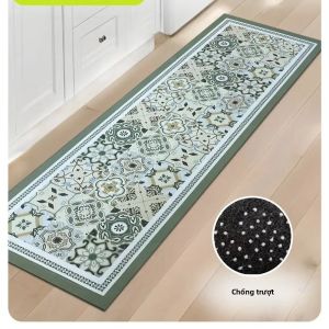 Thảm Nhà Bếp VIKAMA Silica Moss Thảm Thấm Dầu Và Nước Chống Trượt Nhanh Khô Để Trang Trí Sàn Nhà Hàng Tại Nhà