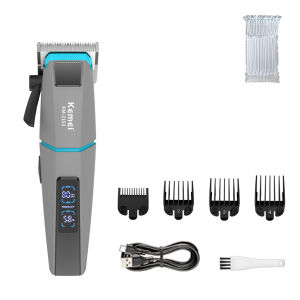 Kemei | Kemei KM-2153 Clippers for Men LED Display Fade Blade 8000RPM 2000mAh 2-Speed 5W DC Motor Professional Hair Cutting Machine