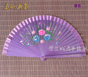 Hand-Painted Double-Sided Folding Fan for Dance Easy to Open And Close Square Dance Jazz Dance Handmade Wooden Frame Fan