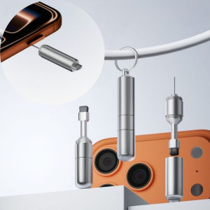 Aluminum Alloy SIM Card Ejector Pin + Cleaning Pen Headphone Cleaning Portable | Suitable for Mobile Phone Care Etc