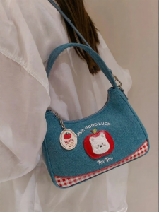 TOUTOU | Moon Shape Multi-use Denim Bag