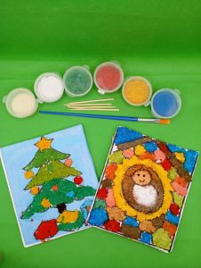 Christmas Greeting Card Pulp-Tekstura! | Design your own Card | Textured Art