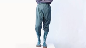 กางเกงน้ำยาว เอว กางเกงตกปลาชิโมดะตกปลา ปลูกรองเท้ากันน้ำ 110 วิทย์เข้า การสึกหรอกางเกงลูกน้ำกันลื่น