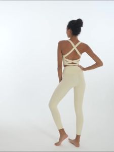 alo yoga ข้ามความงามหลังชุดชั้นในกีฬาเสื้อกั๊กกันกระแทกผู้หญิงวิ่งออกกำลังกายสายรัดหน้าอกชุดชั้นในโยคะ bra